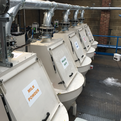 Inline Sack Tip Stations