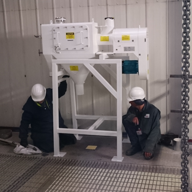 Installing an inline sifter Installing an inline sifter