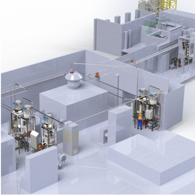 Pneumatic conveying system render
