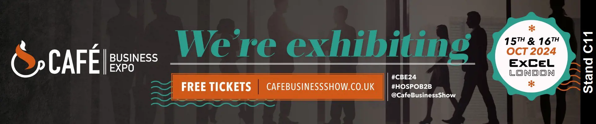 We're exhibiting at the Cafe Business Expo 15th & 16th October 2024