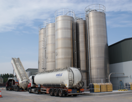 Silo's being installed