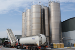 Silo's being installed Silo's being installed